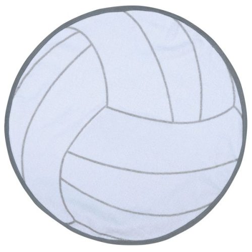 Fiber Reactive Volleyball Shaped Sport Towel - Imprinted