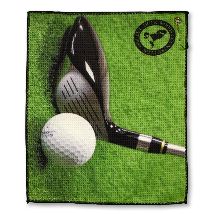 Microfiber Waffle Small Golf Towel - Image 10