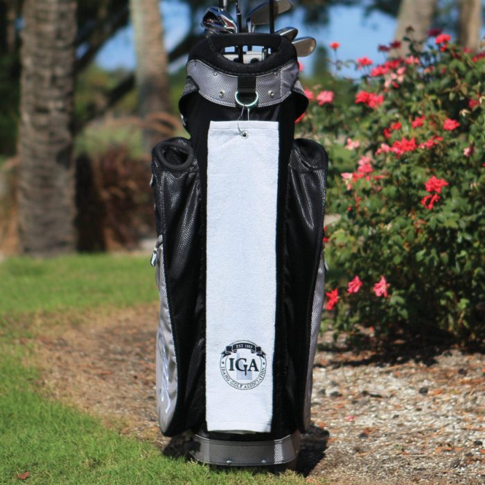 Diamond Collection Golf Towel with Tri-Fold Grommet - Image 2