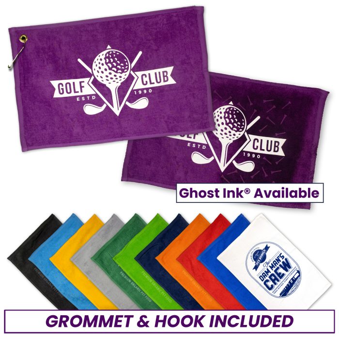 Diamond Collection Golf Towel with Corner Grommet